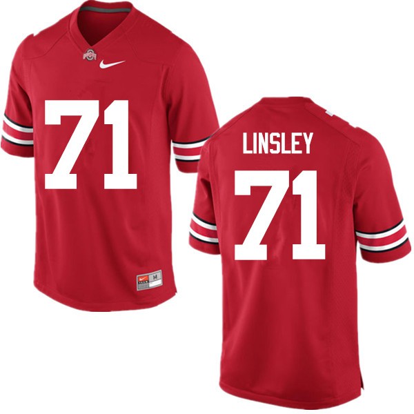 Ohio State Buckeyes #71 Corey Linsley Men Stitch Jersey Red